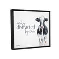 thumbnail image 3 of Stupell Easily Distracted By Cows Country Animals & Insects Painting Black Floater Framed Art Print Wall Art, 3 of 6