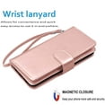 thumbnail image 5 of Galaxy Note 20 Ultra 5G Case Wallet, Njjex Luxury PU Leather Wallet Case Flip Folio Cover TPU Inner Magnetic Stand 9 Card Slots Wrist Strap for Galaxy Note 20 Ultra 5G -Rose Gold, 5 of 5