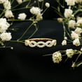 thumbnail image 4 of Rosec Jewels Lab Grown Diamond Infinity Ring - Half Eternity Ring for Women - EF-VS Quality - Ready to Gift for Valentines, 10K Yellow Gold, US 10.00, 4 of 9