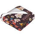 thumbnail image 2 of Salouo To The Best Mom Print Bed Blankets,Flannel Blanket Comfortable Air Conditioning Blanket Lightweight Blanket for Sofa Bed Travel & Couch -50"x40", 2 of 8
