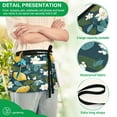 thumbnail image 4 of Yayeee Waist Apron with Pockets for Cooking Waterproof Half Server Aprons, Green Lemon Leaves, 4 of 7