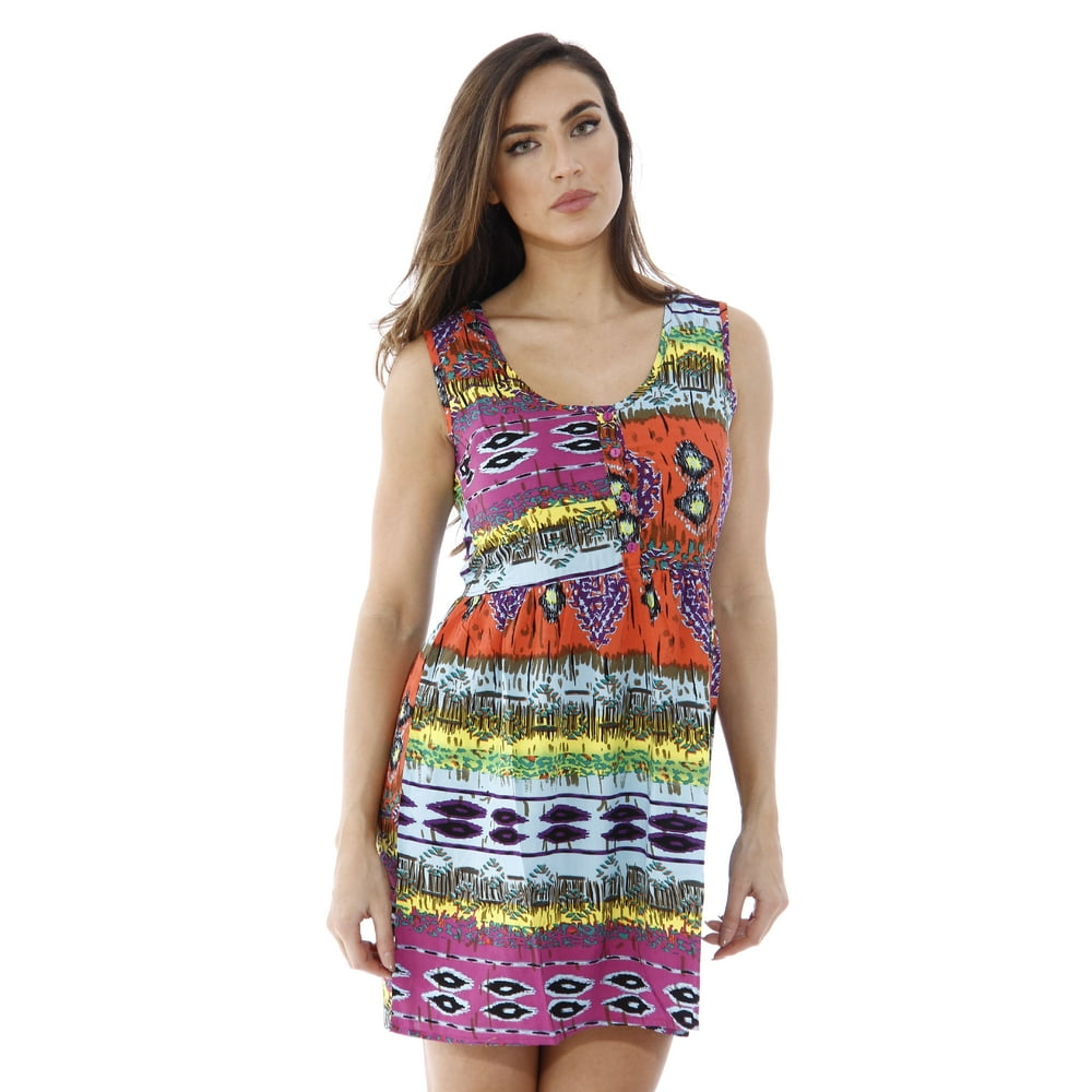 Just Love - Short Dress / Summer Dresses for Juniors (Bold Aztec, Small ...
