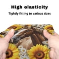 thumbnail image 7 of HELLHERO Rollator Walker Seat Back Cover Protective Cover Seat & Back Covers & Horse Sunflower Easy Install Lightweight for Seniors, 7 of 7
