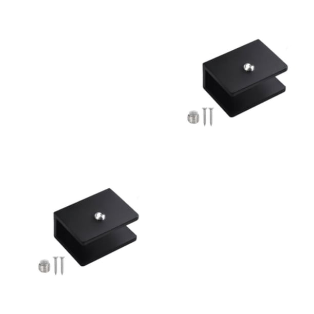 Matsuzay 10 soportes de pared fáciles de instalar: práctico dispositivo elevador de asiento antideslizante, elevador de asiento delantero, Cuadrado negro L 2Conjunto