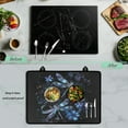 thumbnail image 5 of ZIATUBLE Electric Stove Cover Heat Resistant Ceramic Glass Cooktop Protector Cover Multipurpose Induction Stove Top Mat for Kitchen Decor, 29 x 21 Inch, Dragonfly Flower, 5 of 7