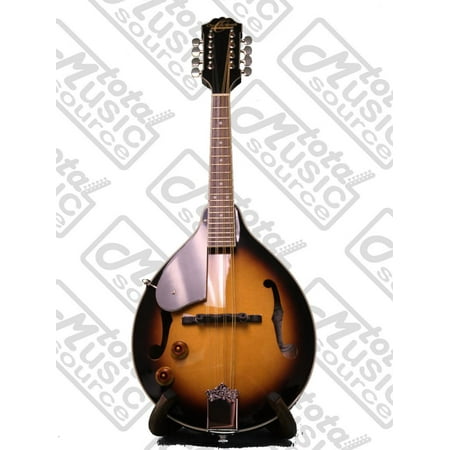 Oscar Schmidt Left Hand Florentine Mandolin, Spruce Top, Sunburst,OM10ETSLH