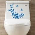 thumbnail image 4 of Binwennn Wall Sticker Quotes Flower Toilet Seat Wall Sticker Bathroom Decoration Decals Mural, 4 of 4