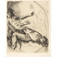 thumbnail image 2 of Lovis Corinth 15x18 Black Ornate Wood Framed Double Matted Museum Art Print Titled - Joseph and Potiphar's Wife - I (Joseph Und Potiphars Weib I) (1914), 2 of 5