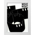thumbnail image 1 of Sommers, Mindy 24x32 White Modern Wood Framed Museum Art Print Titled - Movie Night, 1 of 4