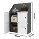 thumbnail image 2 of Gabinete plástico 4 cubos panel mueble organizador modular, 2 of 5
