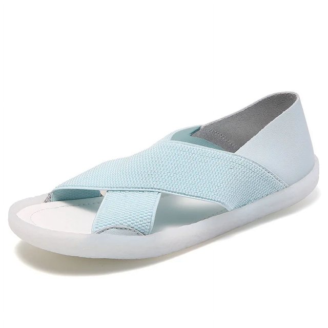 XIHAHA, zapatillas informales para mujer, moda exterior para mujer, sandalias antideslizantes con parte inferior gruesa y plataforma perezosa cruzada, zapatos para mujer