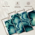 thumbnail image 6 of Elephant Stock Petals Digital Abstract Wall Art - Horizontal Multi Panel Canvas - Living Room Wall Decor - Abstract Multi Panel - Teal And Turquoise Decor - 68" x 42", 6 of 8