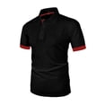 thumbnail image 4 of Polo Shirts for Men Short Sleeve Collared Golf Polos Mesh Ice Silk Color Blocked T-Shirt, 4 of 8