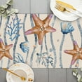 thumbnail image 3 of SUNOLIFE Beach Theme Table Runner,Ocean Starfish Kitchen Dining Table Decorations 13 x 90 Inch, 3 of 4