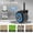 Dark Blue + Steel, variant on Wide Wheel Folding Wagon for Camping, 5*2 All-Terrain Convertible Trolley with Seat & Storage, 220Lbs Capacity, Purple Steel Frame