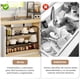 thumbnail image 5 of Hisemy Organizador Debajo del Fregadero,Organizador de Fregadero,Bandeja de Almacenamiento,Estante de Almacenamiento para Cocina, Despensa, Baño, Cajones y Alacena (Negro-8 Paneles), 5 of 16