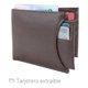 thumbnail image 2 of Cartera Hombre Tarjetero Horizontal Piel 100% Regalo Papá chocolate, 2 of 9