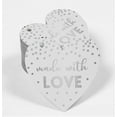 thumbnail image 2 of Inkdotpot 50 Pack Real Silver Foil Paper Tag Made With Love Wedding Favor Hang Tag, 2 of 6
