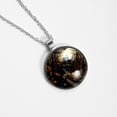 thumbnail image 4 of Halloween Cemetery Elegant Circular Glass Pendant Necklace, 4 of 5