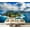 Color 1, variant on Wall Mural Peel and Stick Beach holidays luxury swimming pool palm trees Self-Adhesive Wallpaper Removable Wall Decal Wall Sticker Home Decor for Living Room Bedroom 69"x96"