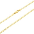 thumbnail image 4 of Nuragold 10k Real Yellow Gold Solid Mariner 2.5mm Chain Anchor Link Bracelet or Anklet (7"-9") Italian Jewelry for Men & Women, 4 of 9