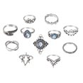 thumbnail image 1 of 11 Pcs Stackable Joint Finger Rings Alloy Retro Finger Jewelry for Women, 1 of 1