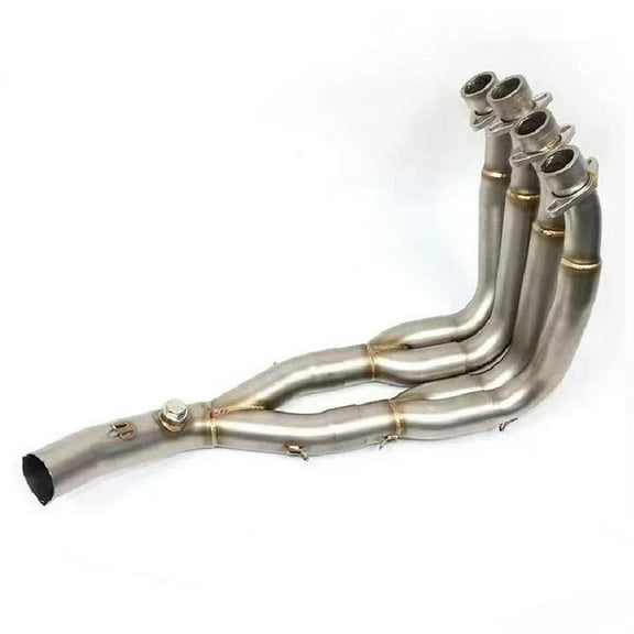 Motorcycle Stainless Titanium Middle Pipe Full System Exhaust Pipe Link Pipe For Yamaha YZF R6 YZF-R6 2006-2014