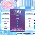 thumbnail image 5 of Neuro Vance Advanced Formula Brain Support Pills Maximum Strength Supplement NeuroVance 300 Capsules, 5 of 9