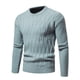 thumbnail image 4 of Suéteres Para Hombres Otoño Invierno Suéter de Punto Primavera Nueva Prendas de Punto Para Jóvenes Slim Fit Jersey de Cuello Redondo Camisa de Fondo de Color Sólido Tamaño Grande Odeerbi ODB177644, 4 of 5