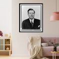 thumbnail image 3 of Historic Framed Print, [Frazier Hunt, head-and-shoulders portrait, facing front], 17-7/8" x 21-7/8", 3 of 9
