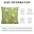 thumbnail image 5 of QZHH  Summer Pillow Covers Watermelon Ice Cream Lemon Pineapple Pillow Cover, Hello Summer Vibe Decorative Outdoor Pillowcase Striped Farmhouse Cushion Case for Sofa Couch, 5 of 5