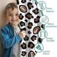 thumbnail image 3 of Blackout Kids Curtains,White Leopard Print with Footballs Pattern Childrens Insulated Curtains Set Of 2,Bedroom Essentials,Toddler Room Decor 42"x63", 3 of 5