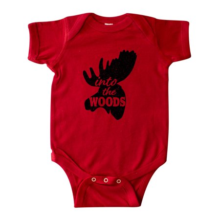 

Inktastic Moose Head Silhouette Into the Woods Gift Baby Boy or Baby Girl Bodysuit