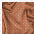 thumbnail image 4 of Soimoi Orange Velvet Fabric Mandala Geometric Print Fabric by the Yard 58 Inch Wide, 4 of 5