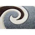thumbnail image 2 of Planet Rugs Abstract 3D Thick Indoor Area Rug 2'2'' x 7'4'' Espresso Brown, 2 of 10