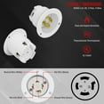 thumbnail image 3 of ENERLITES NEMA L14-20 Flanged Inlet Generator Plug, Locking Receptacle Socket, 20 Amp, 125/250 Volt, 3 Pole, 4 Wire Grounding, Industrial Grade, 66423-W, White, 3 of 5