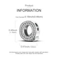 thumbnail image 5 of MULA Original 925 Sterling Silver 26 Letters DIY Charm AAA Zircon Beads fit Bracelet for Women Gift Jewelry, 5 of 7