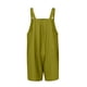 thumbnail image 5 of Mamelucos Cortos Pantalones cortos para mujer Mamelucos Pantalones cortos sueltos de algodón con bolsillo informal (Verde oliva M) Cgtredaw Para estrenar, 5 of 6