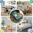 thumbnail image 4 of Rectangle Table Clothes Christmas Snowflake Gingerbread Man Tablecloth,Decorative Foldable Table Covers for Picnic Catering Halloween Fall Thanksgiving Christmas, 4 of 5