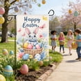 thumbnail image 6 of Easter Garden Flag Double Sided Spring Decor Bunny Eggs Floral Yard Welcome Decoration for Outdoor Patio Lawn Porch Home Holiday Seasonal Party Supplies, 6 of 6