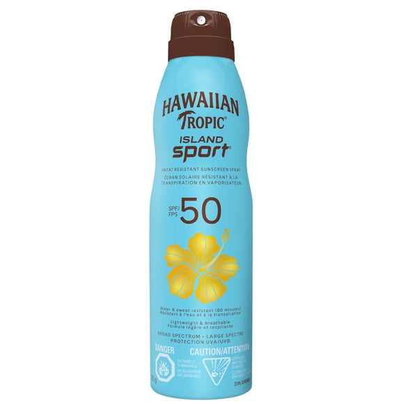 Écran solaire Island SportMD résistant à la transpiration en vaporisateur de Hawaiian TropicMD, FPS 50