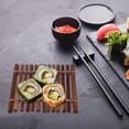 thumbnail image 3 of CRILSTYLEO Japanese Style Sushi Plate Decor Bamboo for Sashimi Serving Plate 1Pack, 3 of 6