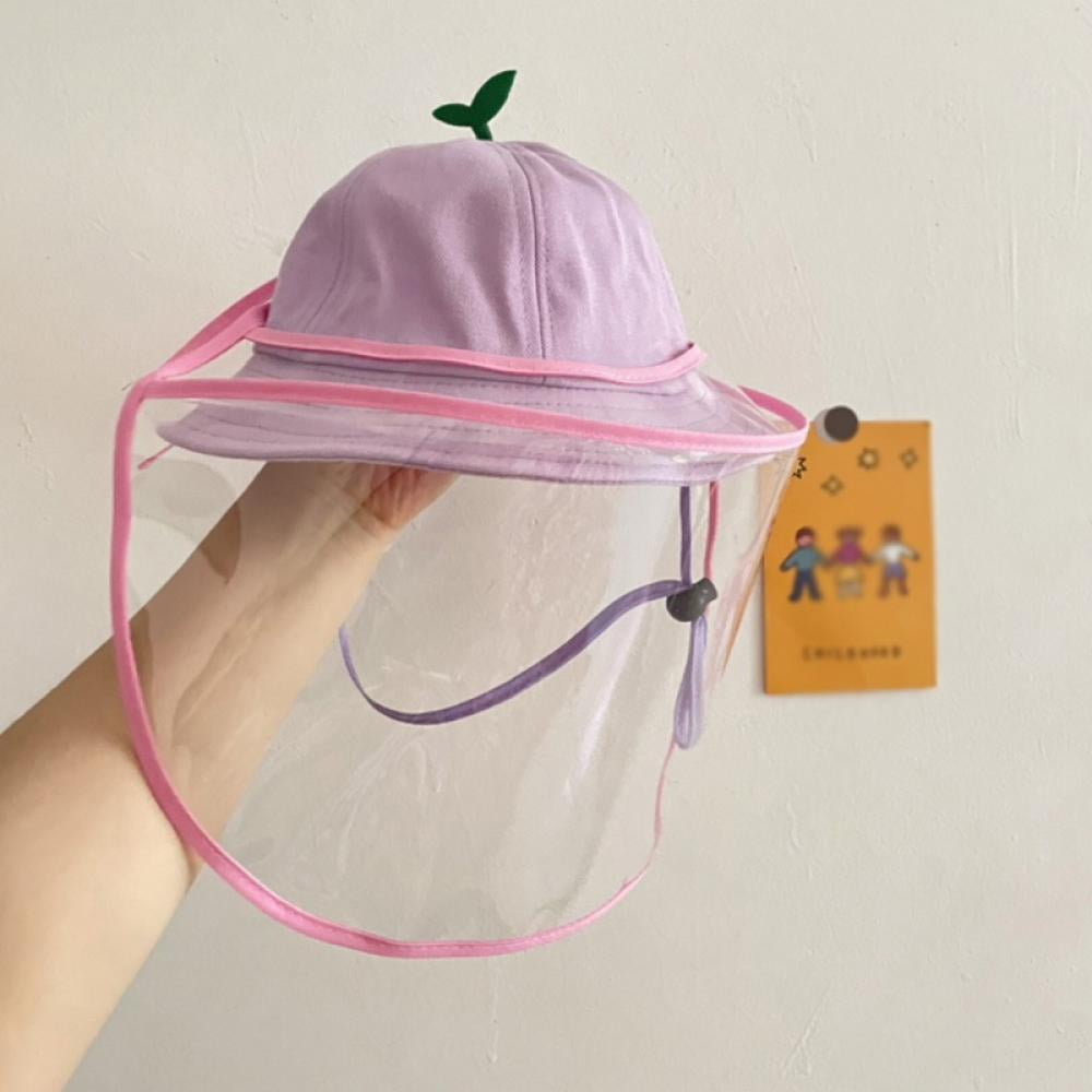 Kids Bucket hat Face Shield Baby Sunhat Outdoor Dust-proof for 4 to 12 years Cap 