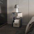 thumbnail image 5 of We Have Furniture Side Table Sallis, Living Room, Onyx/White, 5 of 7