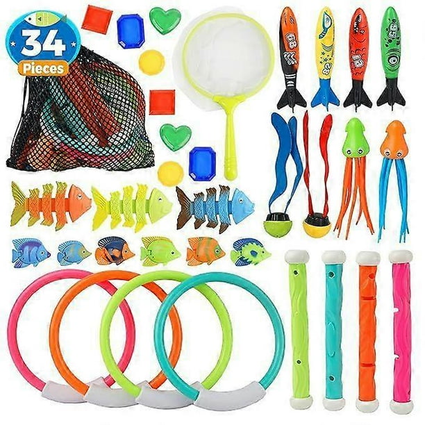 Beach pool party water toys Children's outdoor pool treasure hunt diving water DIY toy set