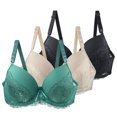 thumbnail image 3 of Aofany 3-pack Women's Bras Sexy Seamless Push Up Bra No Underwire Comfortable Breathable Underwear, 3 of 4