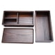 thumbnail image 2 of Fiambrera de sushi Jadeshay de Madera natural Caja Bento de Madera con Doble capa y 3 compartimentos, 2 of 8