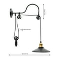 thumbnail image 2 of 40W Wall Lamp Kit Vintage Industrial Style Light Chain Adjustable Light Fixture, 2 of 12