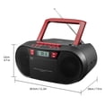 CD Player Boombox with Bluetooth and FM Radio,Stereo Sound with Remote ...