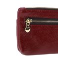thumbnail image 5 of Unique Bargains 1 Pc Coin Purse Wallet Portable Symmetrical Three Zipper Pocket Coin Purse Pouch Red, 5 of 5